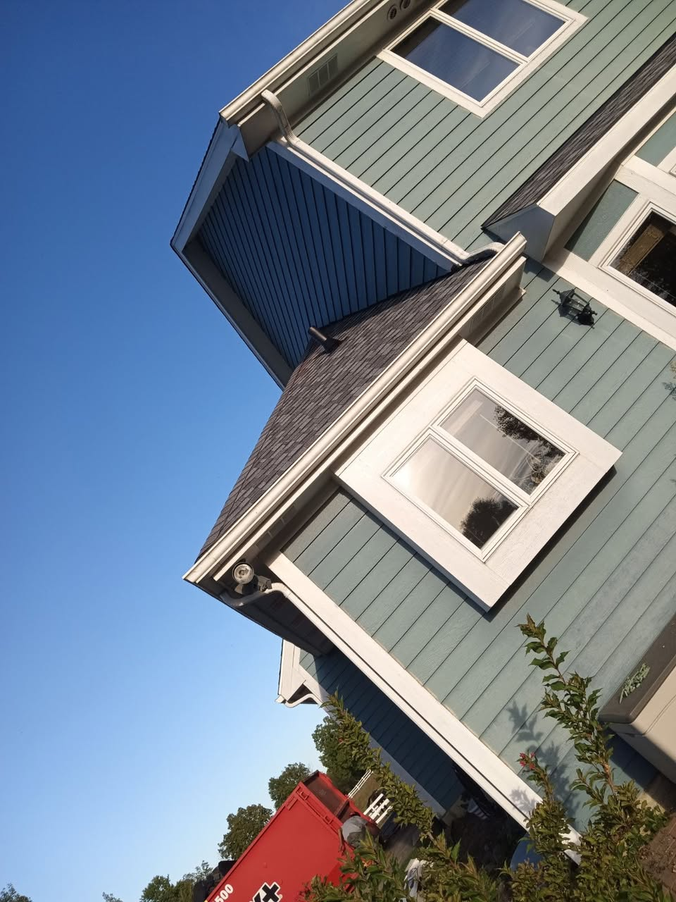 Completed siding and roofing project by Infinity Home Solutions Michigan