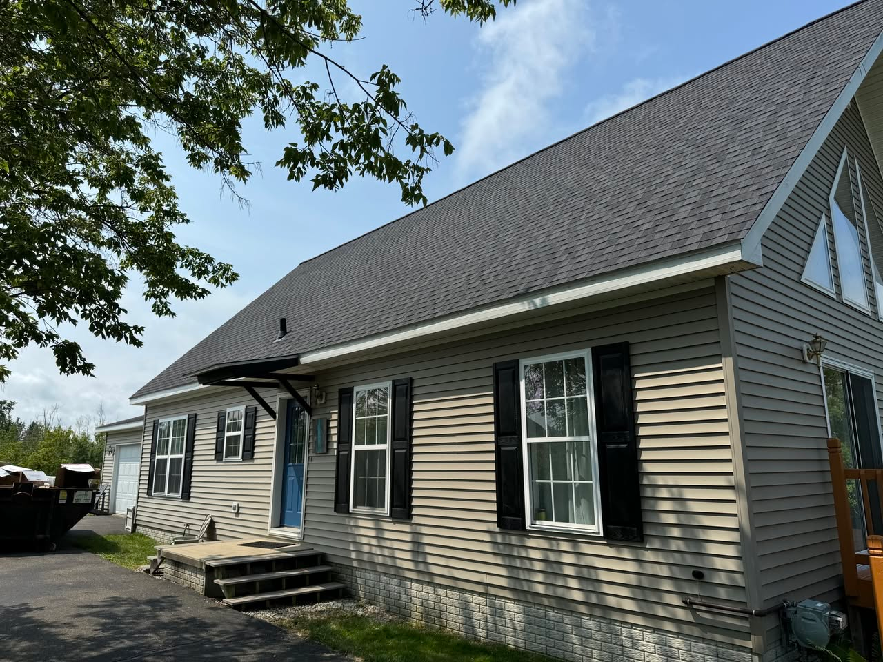 Completed roof replacement project by Infinity Home Solutions